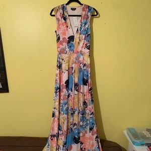 Full length Floral Spring Dress